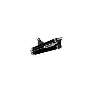 A[ HONDA CB 125F HOMOLOGATED NICHROM DARK X-KONE SILENCER WITH CARBON END CAP FOR COLLECTOR b 51517XKN arr_51517XKN