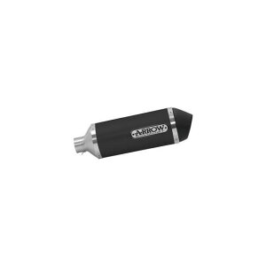 �A���[ SYM CRUISYM 300 17 HOMOLOGATED ALUMINIUM DARK URBAN SILENCER WITH DARK STAINLESS STEEL END CAP FOR LINK PIPE �b 53522ANN ar�c
