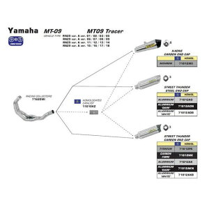 A[ YAMAHA XSR 900 2013- YAMAHA MT-09 TRACER 2013- 3F1 XeXRN^[ TCT[p l 71620MI arr_71620MI