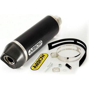 A[ YAMAHA FZ1 06 / FAZER 09 HOMOLOGATED ALUMINIUM DARK RACE-TECH SILENCER WITH CARBION END CAP b 71708AKN arr_71708AKN