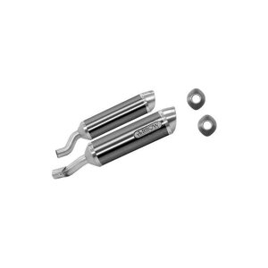 A[ KAWASAKI Z 1000 HOMOLOGATED ALUMINIUM DARK RH{LH THUNDER SILENCERS b 71755AON arr_71755AON