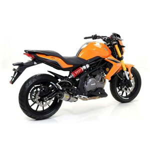 �A���[ BENELLI BN 302 14/15 HOMOLOGATED ALUMINIUM DARK THUNDER SILENCER WITH CARBON END CAP FOR LINK PIPE �b 71827AKN arr_71827AKN