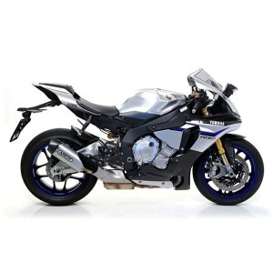 A[ YAMAHA YZF R1 15 HOMOLOGATED TITANIUM INDY RACE SILENCER WITH CARBON END CAP FOR ORIGINAL COLLECTORS b 71829PK arr_71829PK