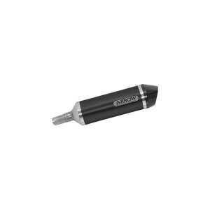A[ KAWASAKI NINJA 400 18 HOMOLOGATED ALUMINIUM DARK RACE TECH SILENCER WITH WELDED LINK PIPE AND CARBON END CAP b 71874AKN arc