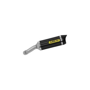 �A���[ YAMAHA YZF-R3 2019 HOMOLOGATED ALUMINIUM DARK THUNDER SILENCER WITH CARBON END CAP WITH WELDED LINK PIPE �b 71894AKN arr_71�c