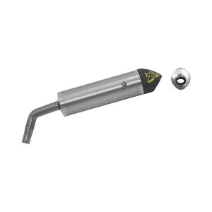 A[ YAMAHA XT 1200 Z 10-11 HOMOLOGATED ALUMINIUM MAXI RACE-TECH SILENCER WITH CARBON END-CAP FOR ORIGINAL COLLECTORS b 72614AKc