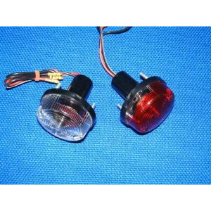s~bhvX`bN Round Shotgun Red Tail Lights - Pair b 08016 Universal pyr_08016