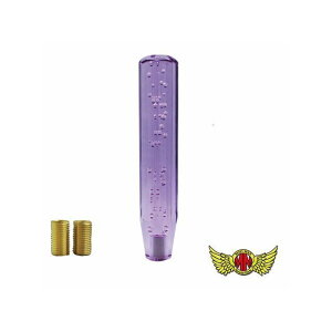 マッドマックス クリスタルシフトノブ 泡 250mm パープル 変換アダプター付き MM75-0026-PU