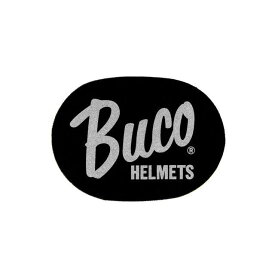 BUCO インナーヘッドパッド ロゴ（ブラック/シルバー） 01079IHL ブコ ステッカー 日用品
