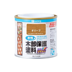 カンペハピオ 水性木部保護塗料 オリーブ 0.2L ・00617653561002