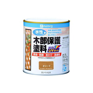 カンペハピオ 水性木部保護塗料 オリーブ 0.7L ・00617653561007