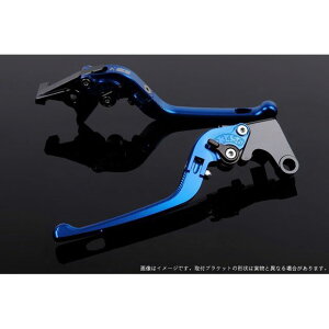 SPEEDRA アジャストレバー 3D可倒式(レバー本体カラー:ブルー) XMAX アジャスターカラー ブラック LVDG081BE-BK