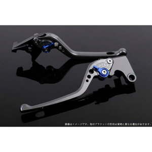 SPEEDRA アジャストレバー 3Dロング(レバー本体カラー:チタン) XMAX アジャスターカラー ブルー LVEG081TM-BE