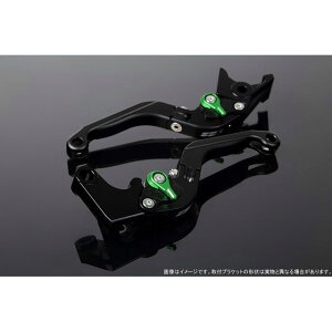 SPEEDRA アジャストレバー 可倒延長式(レバー本体カラー:マットブラック) XMAX アジャスターカラー マットグリーン エクステンションカラー マットブラック LVGM081BK-GNBK