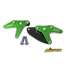 SNIPER レーシングスタンドフック 緑 スプロケットガード付 タイプB 汎用 SP0092GR スナイパー その他ステップ関連パーツ バイク 汎用