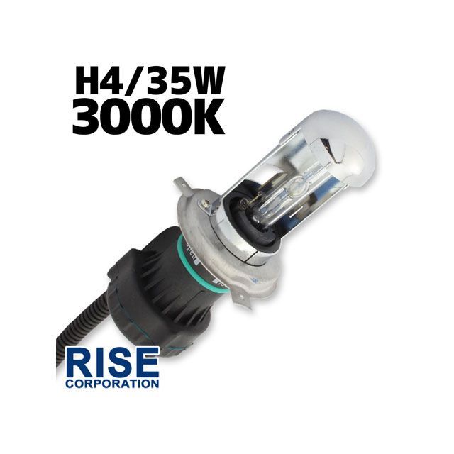 ライズコーポレーション RISE 高額売筋 CORPORATION ヘッドライト バルブ 電装品 人気 おすすめ H4 雑誌付き HID 3000K 汎用 BULB