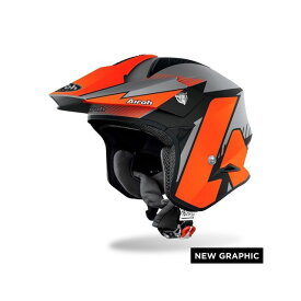 【メーカー直送】power-craf 2021 New Model Airoh Trr S PURE ORANGE MATT サイズ：XXL（63） 力造 ジェットヘルメット バイク