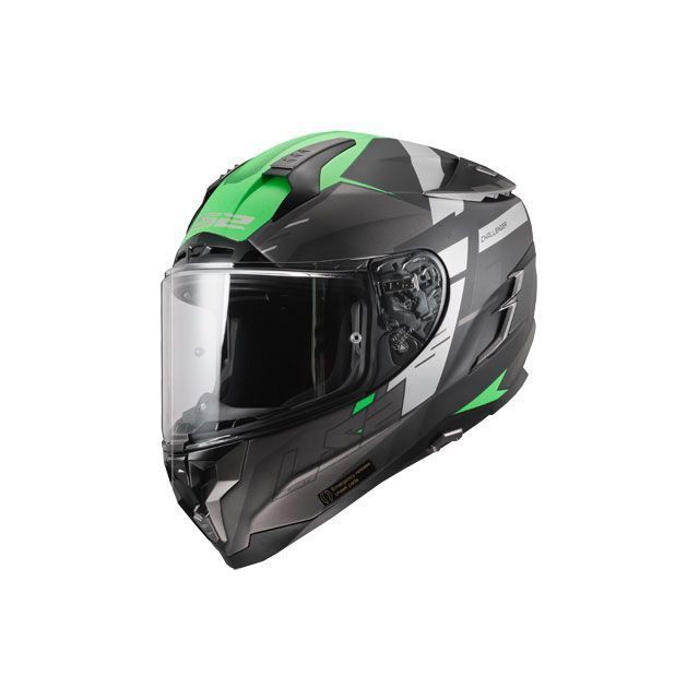 エルエスツーヘルメット LS2 HELMETS フルフェイスヘルメット ヘルメット マットチタニウムグロウグリーン サイズ：XXL F CHALLENGER 再入荷/予約販売! お買得