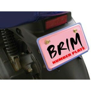Xs[hsbg BRIM NUMBER PLATE uio[v[g 125ccȉip^jp ėp J[ p[v BK-PU