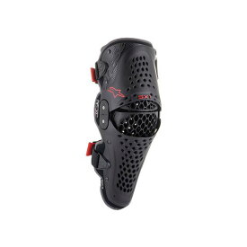 Alpinestars SX1 V2 ニー プロテクター（ブラック/レッド） サイズ：L/XL C1464 アルパインスターズ ニーガード バイク