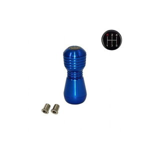 マッドマックス DENMA アルミ製 シフトノブ 120mm 12×1.25 変換アダプター付き ブルー いすゞ 三菱 軽トラ 日野 プロフィア ふそう キャンター NEWファイター いすゞ 超低PMエルフ用 MM75-47547-BL