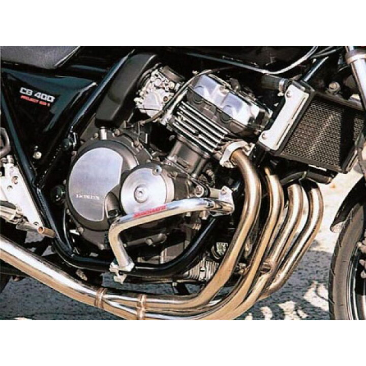 楽天市場 雑誌付き Gold Medal Cb400スーパーフォア Cb400sf エンジンガード スラッシュガード カラー バフ仕上げ ゴールドメダル パークアップバイク 楽天市場店