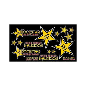 gOtBbNX ROCK STAR DRINKS SHEET Black/Red/White/Yellow Print ėp MT-RKSTLSTARS