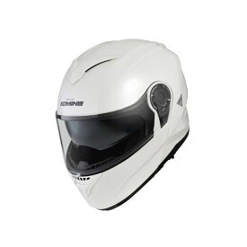 KOMINE HK-171 FL システムヘルメット（パールホワイト） サイズ：XL ・01-171 コミネ システムヘルメット（フリップアップ） バイク