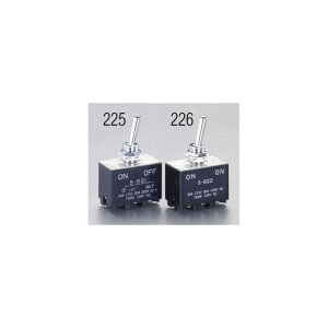 �G�X�R 125V/30A�i12mm�j 2�ɑo���g�O���X�C�b�`�i��d���p EA940DH-226