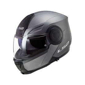 LS2 HELMETS アウトレット品 SCOPE/スコープ（マットチタニウム） サイズ：L outlet-14101904 エルエスツーヘルメット システムヘルメット（フリップアップ） バイク