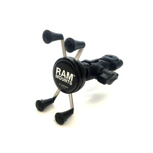 ラムマウント Xグリップ&バーマウントベースセット スマートフォン用 ショートアーム 1インチボール RAM-B-408-37-62-A-UN7U RAM-B-408-37-62AUN7U
