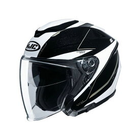 HJC i30 スライト（ブラック/ホワイト） サイズ：L HJH215BK51L エイチジェイシー ジェットヘルメット バイク