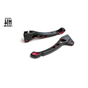 KN企画 デュアルカラーレバー3 横型エンジンJOG系ドラム車両(ブラック/レッド) KN-BLJM3-BKRD