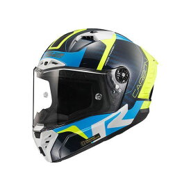 LS2 HELMETS THUNDER C GP（サンダーシージーピー） ブルーカーボンイエロー サイズ：L 108059026L エルエスツーヘルメット フルフェイスヘルメット バイク