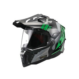 LS2 HELMETS EXPLORER F/エクスプローラーエフ（カモチタニウムグリーン） サイズ：XL 407012208XL エルエスツーヘルメット オフロードヘルメット バイク