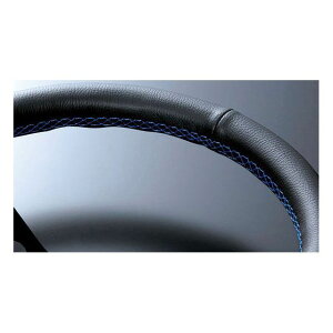 D1 SPEC DEEP80 ステアリング 34パイ ブラックレザー/ブルーステッチ DSC-80340BL