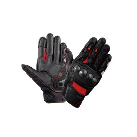 アイディール 2022春夏モデル バイク用 プロテクション メッシュグローブ ID-017 ソニック（SONIC） レッド レッド M ID017/RD/M