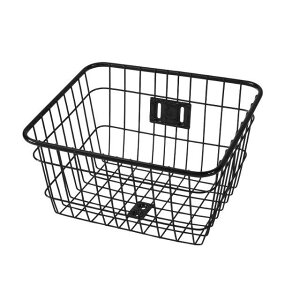 オリンパス(自転車) 上部パイプ角型ワイヤー前バスケット(ブラック) O-FH-12K