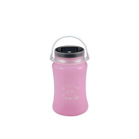 キャプテンスタッグ フローティングLEDランタン type2（ソーラー＆USB充電式）/（ピンク） UK-4046