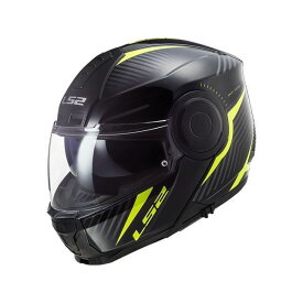 LS2 HELMETS SCOPE（スキッドブラックイエロー） サイズ：S 509022054S エルエスツーヘルメット システムヘルメット（フリップアップ） バイク