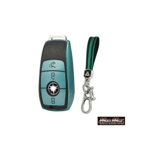マッドマックス メルセデスベンツ専用 レザー調 TYPE B TPUソフト スマートキーケース(グリーン) MM50-B09-BE04
