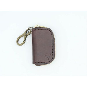 Cranky.H.Bird �{�v�L�[�P�[�X �wMini Round Smart Key Case�x �u���E�� �k���v �i�X�J�� �`�F�[�� �t�@�X�i�[ 202207103
