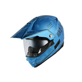 WINS X-ROAD II COMBAT（サマルカンドブルー） サイズ：M JAN_4560385771460 ウインズヘルメット オフロードヘルメット バイク