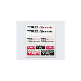 【メーカー直送】TRD Sportivo ミニステッカーセット（toyota/トヨタ） 08231-SP104 TRD ステッカー 日用品