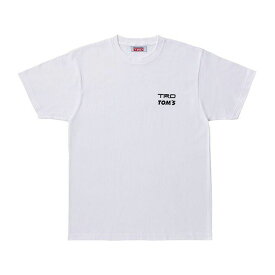 【メーカー直送】TRD TRD×TOM’S Tシャツ（ホワイト） サイズ：LL MS042-00027 TRD カジュアルウェア バイク