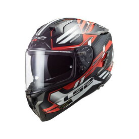 LS2 HELMETS アウトレット品 CHALLENGER F（SPIN BLACK RED WHITE） サイズ：XL outlet-103275002XL エルエスツーヘルメット フルフェイスヘルメット バイク