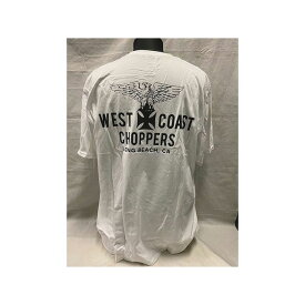 WEST COAST CHOPPERS 半袖ロゴTシャツ ホワイト P946826 ウエストコーストチョッパーズ カジュアルウェア バイク