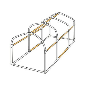 【メーカー直送】ドッペルギャンガー バイクガレージDCC330XL 交換用パイプ(横パイプ) DCC330XL-P3