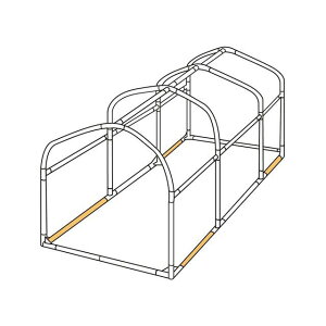 【メーカー直送】ドッペルギャンガー バイクガレージDCC330XL 交換用パイプ(土台横パイプ) DCC330XL-P4
