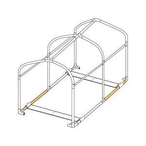 【メーカー直送】ドッペルギャンガー バイクガレージ2150スリム 交換用パイプ(土台タイプ/A) DCC539-P4